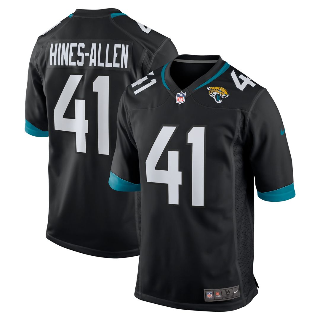 Josh Hines-Allen Jacksonville Jaguars Nike Alternate Game Jersey - Black Official NFL Team Apparel Football Fan Gear
