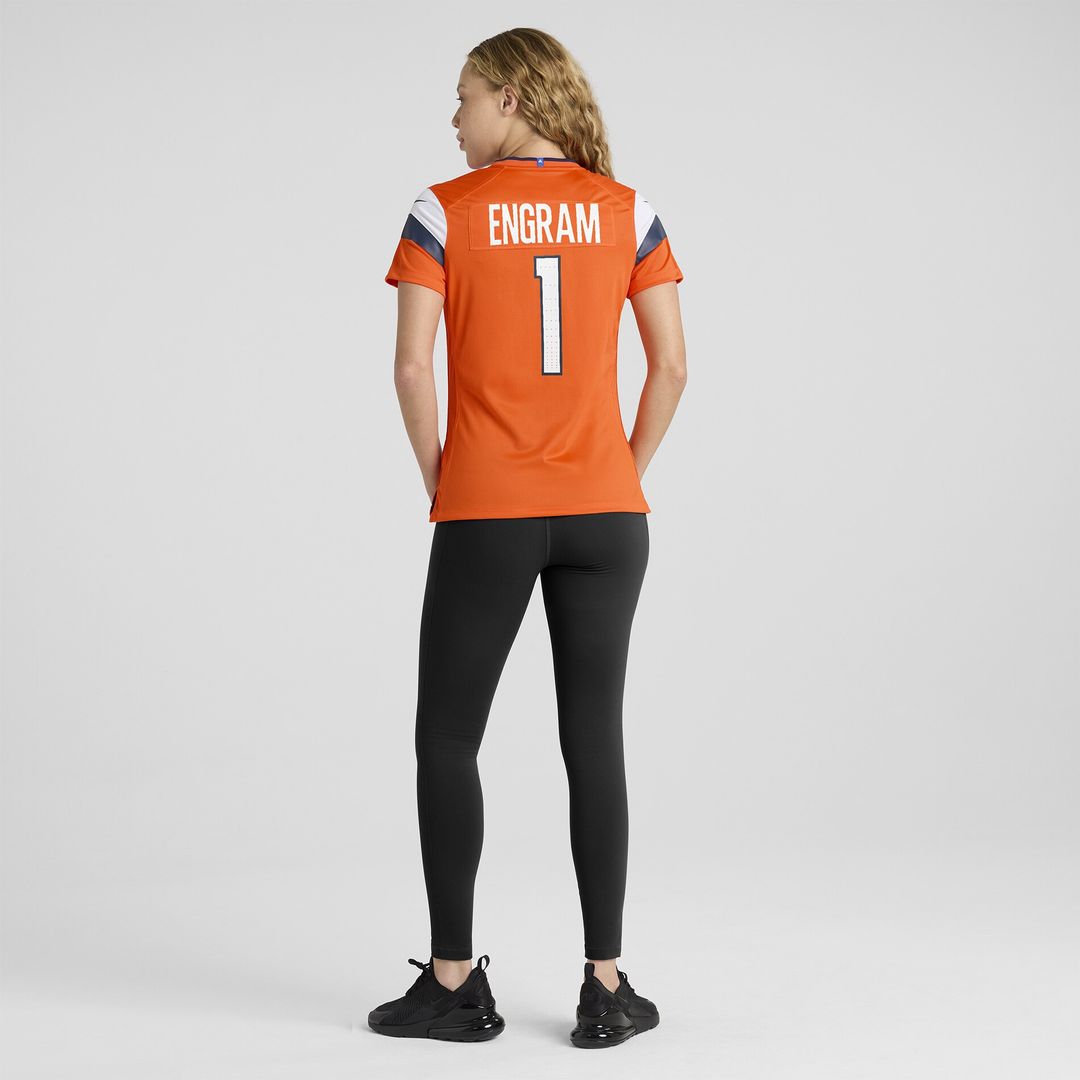 Evan Engram Denver Broncos Nike Women's Team Game Jersey - Orange Official NFL Team Apparel Football Fan Gear