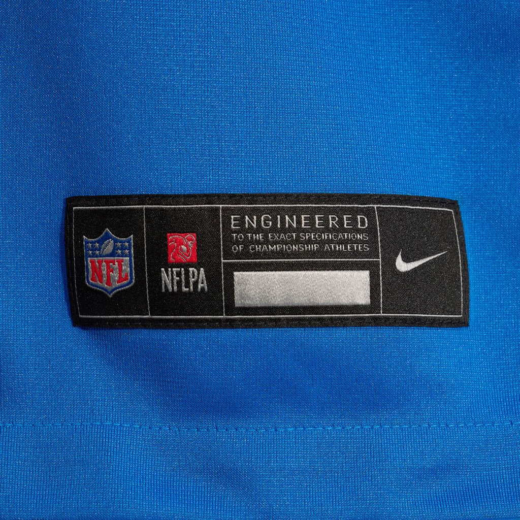 Isiah Pacheco Detroit Lions Nike Team Game Jersey - Blue Official NFL Team Apparel Football Fan Gear