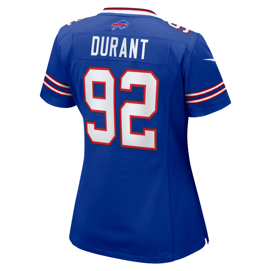Zane Durant Buffalo Bills Nike Women's Team Game Jersey - Royal Official NFL Team Apparel Football Fan Gear