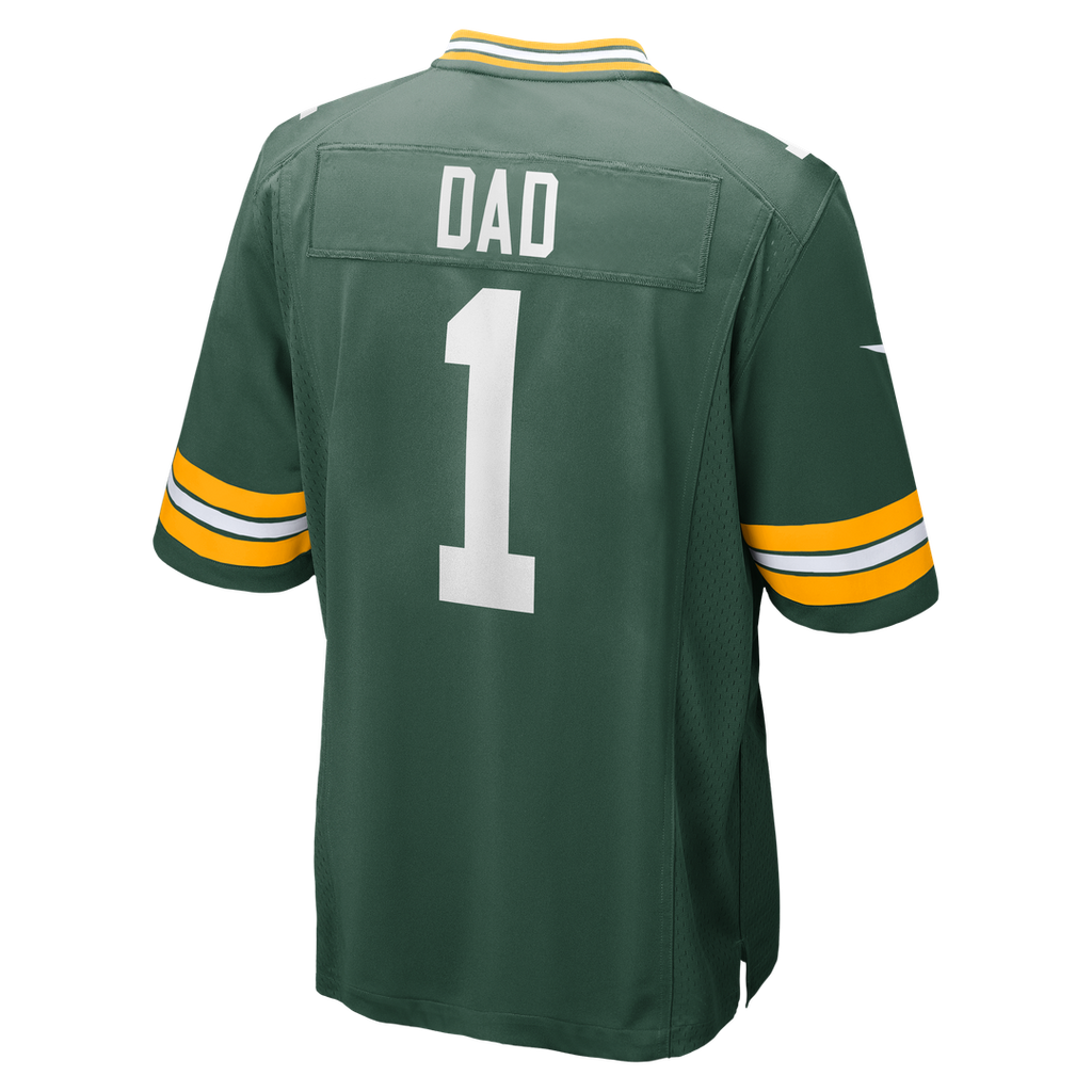 Number 1 Dad Green Bay Packers Nike Game Jersey - Green Official NFL Team Apparel Football Fan Gear