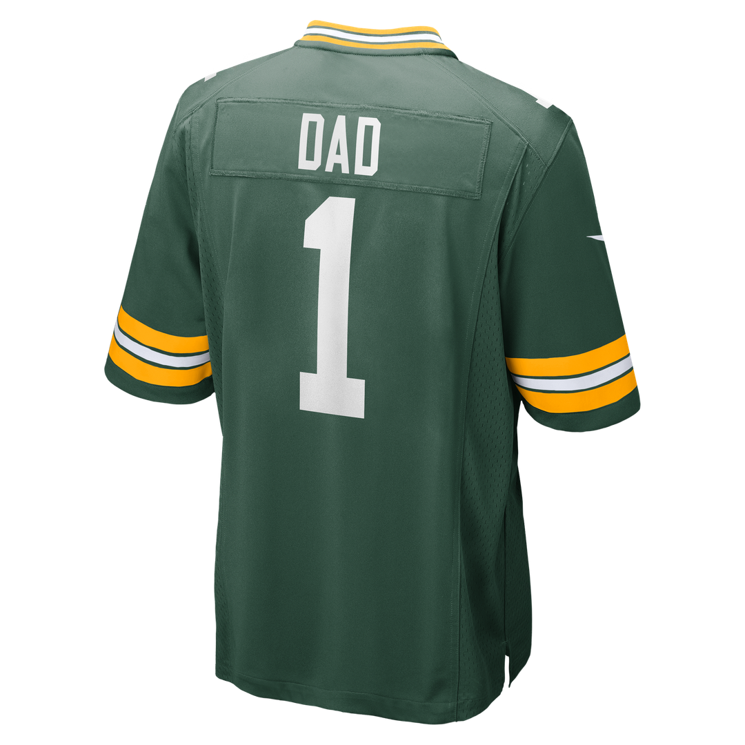 Number 1 Dad Green Bay Packers Nike Game Jersey - Green Official NFL Team Apparel Football Fan Gear