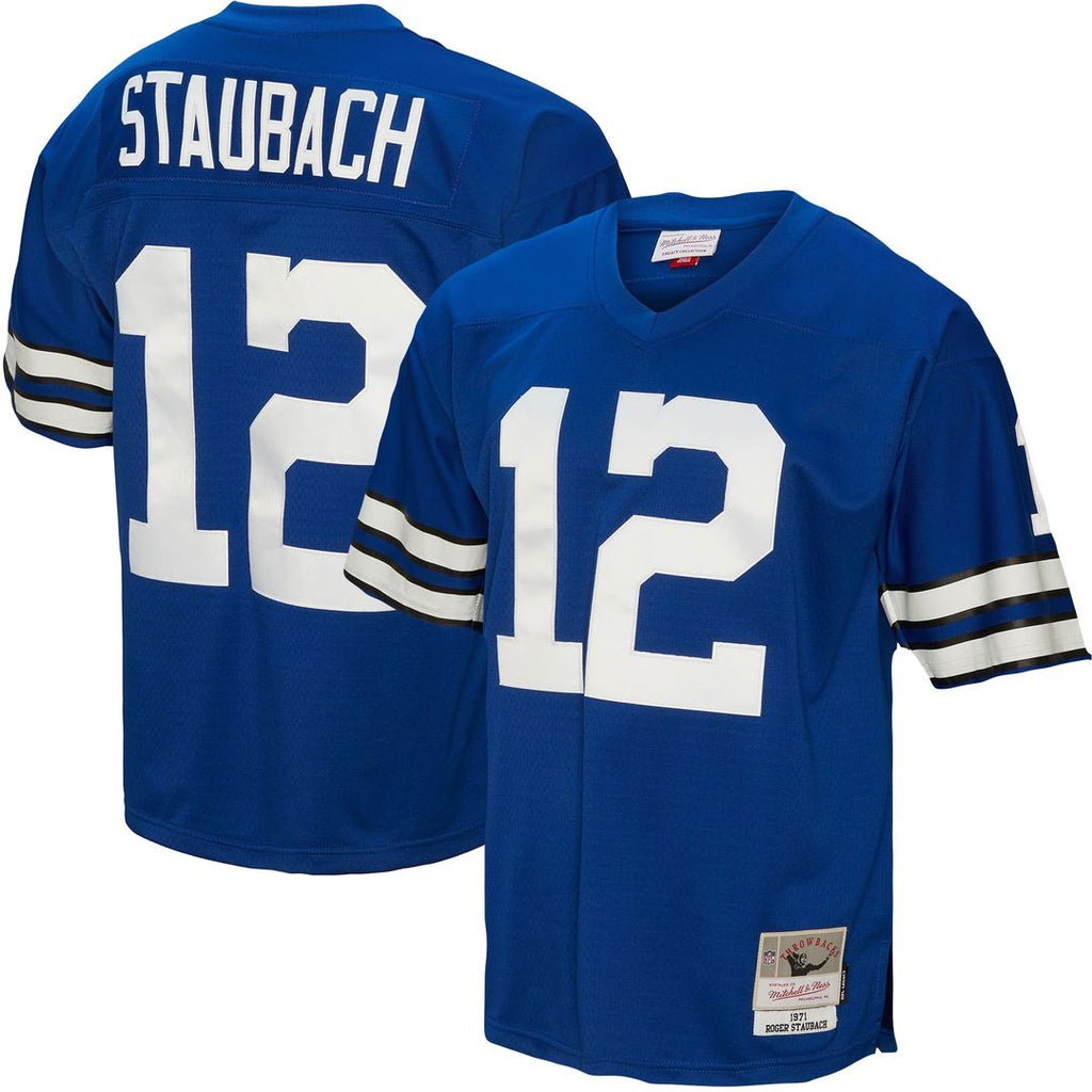 Roger Staubach Dallas Cowboys Mitchell & Ness Legacy Replica Jersey - Royal Official NFL Team Apparel Football Fan Gear