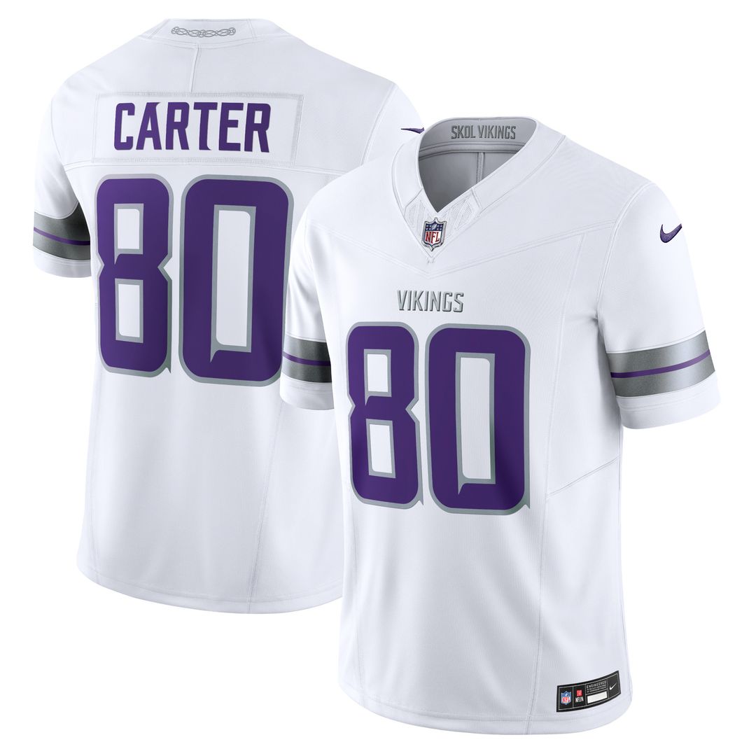 Cris Carter Minnesota Vikings Nike Alternate Vapor F.U.S.E. Retired Player Limited Jersey - White Official NFL Team Apparel Football Fan Gear