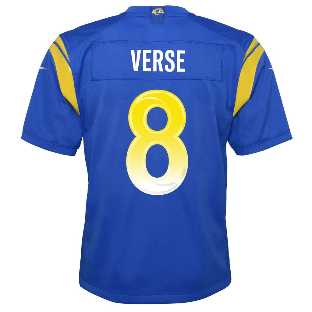 Jared Verse Los Angeles Rams Nike Youth Game Jersey - White Official NFL Team Apparel Football Fan Gear