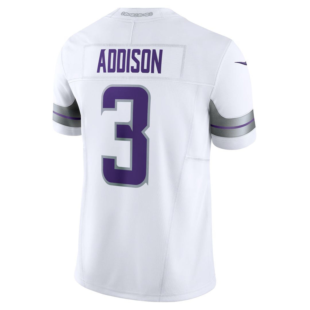 Jordan Addison Minnesota Vikings Nike Alternate Vapor F.U.S.E. Limited Jersey - White Official NFL Team Apparel Football Fan Gear