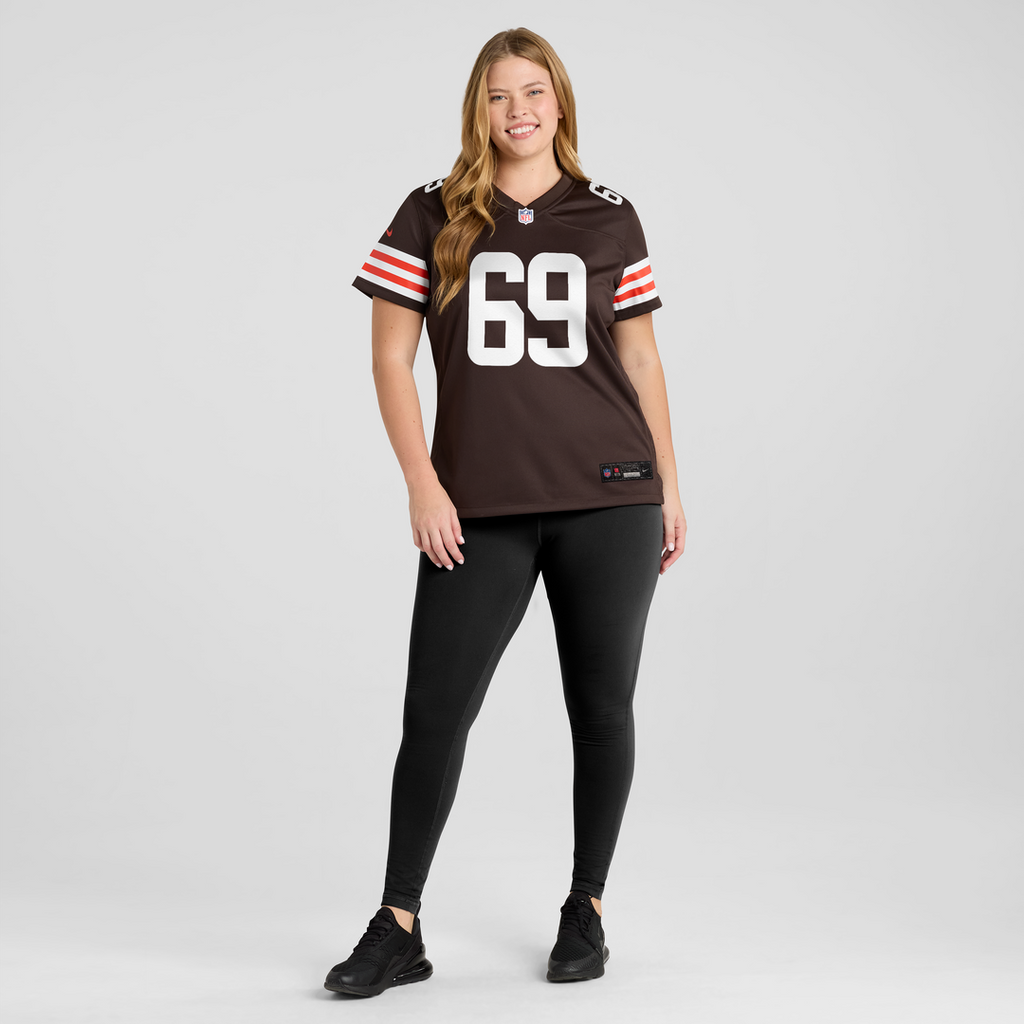 Tyre Phillips Cleveland Browns Nike Women's Team Game Jersey - Brown Official NFL Team Apparel Football Fan Gear