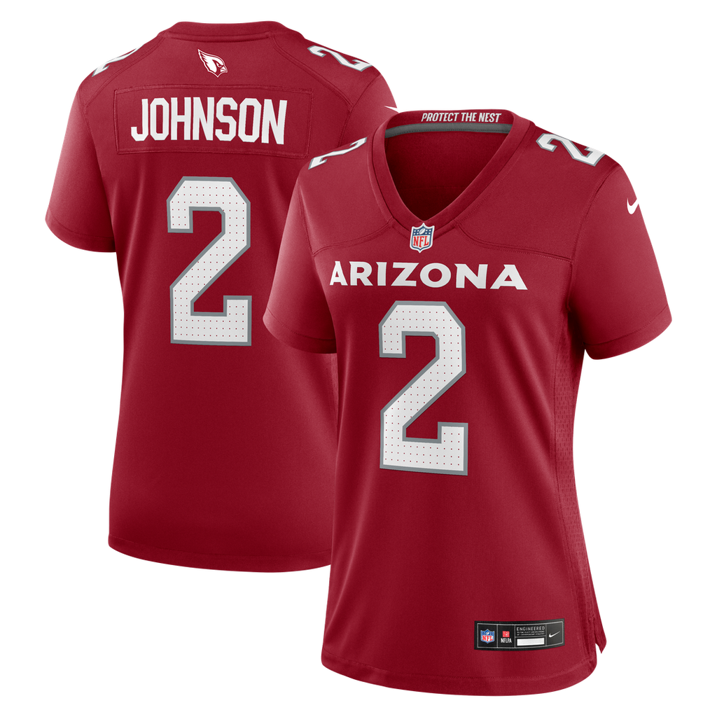 Will Johnson Arizona Cardinals Nike Women's Team Game Jersey - Cardinal Official NFL Team Apparel Football Fan Gear