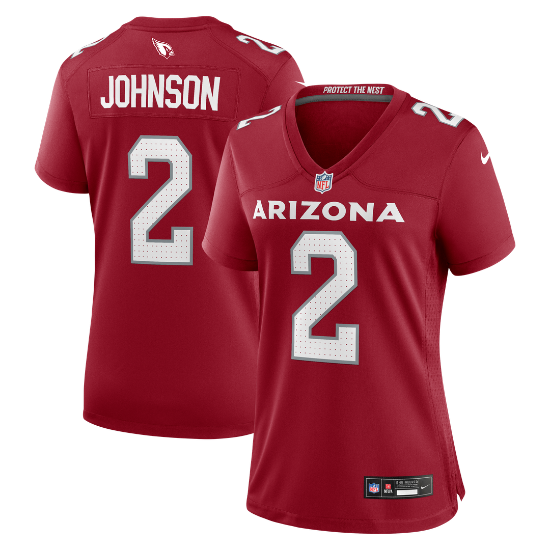 Will Johnson Arizona Cardinals Nike Women's Team Game Jersey - Cardinal Official NFL Team Apparel Football Fan Gear