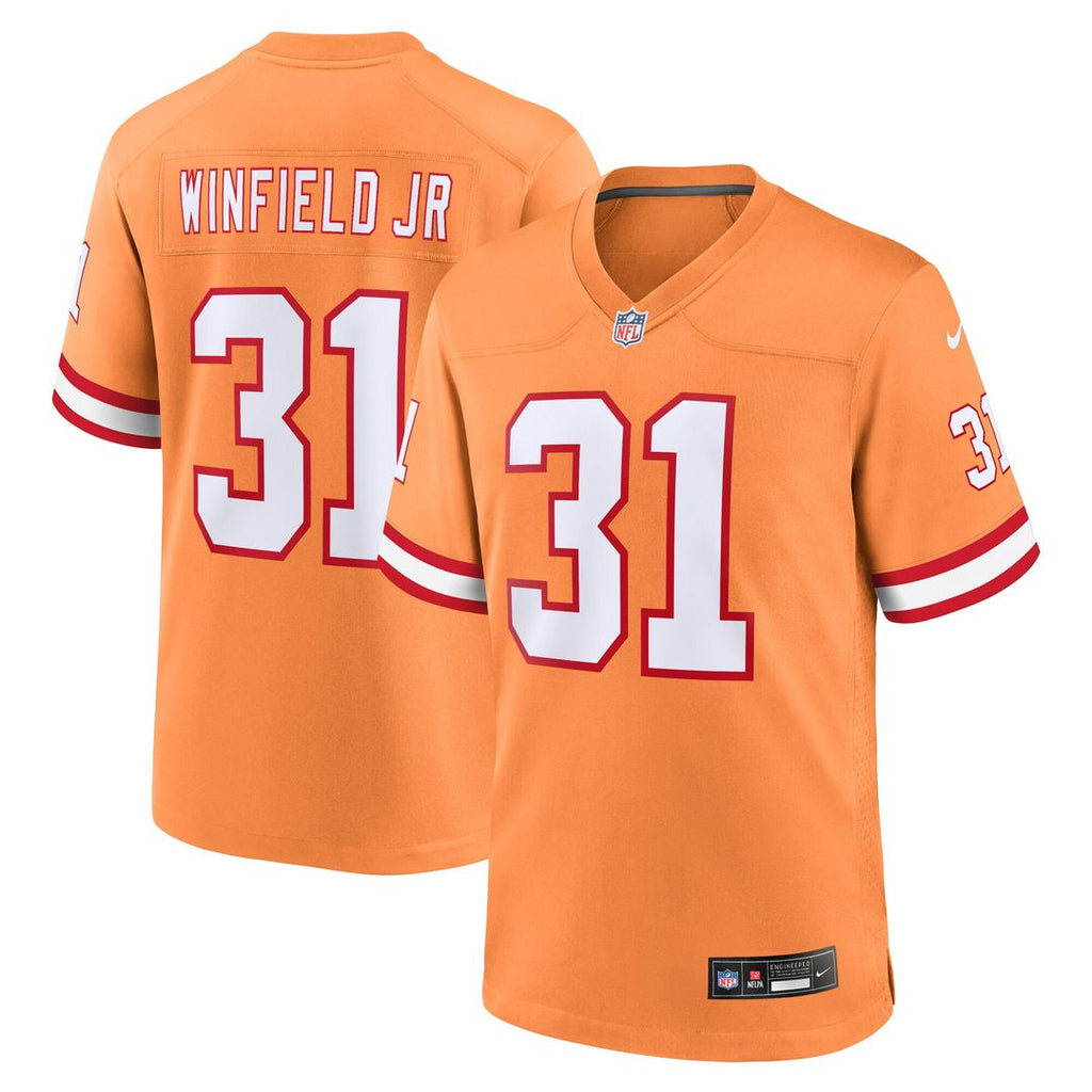 Antoine Winfield Jr. Tampa Bay Buccaneers Nike Throwback Game Jersey - Orange Official NFL Team Apparel Football Fan Gear