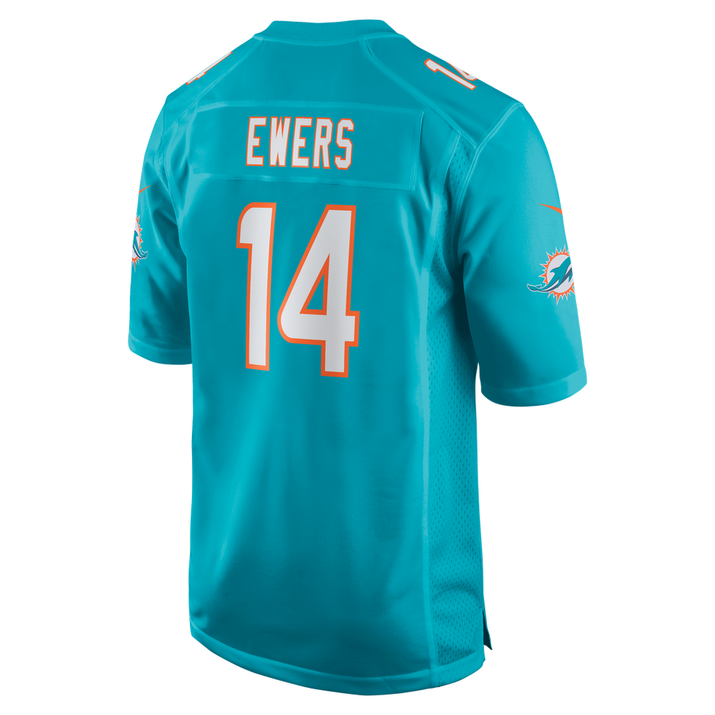 Quinn Ewers Miami Dolphins Nike Team Game Jersey - Aqua Official NFL Team Apparel Football Fan Gear