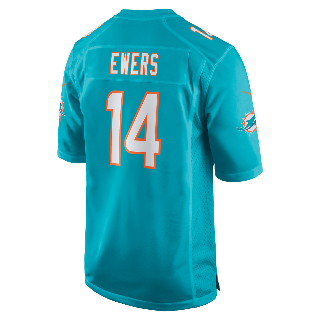 Quinn Ewers Miami Dolphins Nike Team Game Jersey - Aqua Official NFL Team Apparel Football Fan Gear