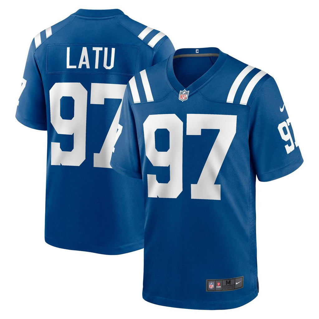 Laiatu Latu Indianapolis Colts Nike Player Game Jersey - Royal Official NFL Team Apparel Football Fan Gear