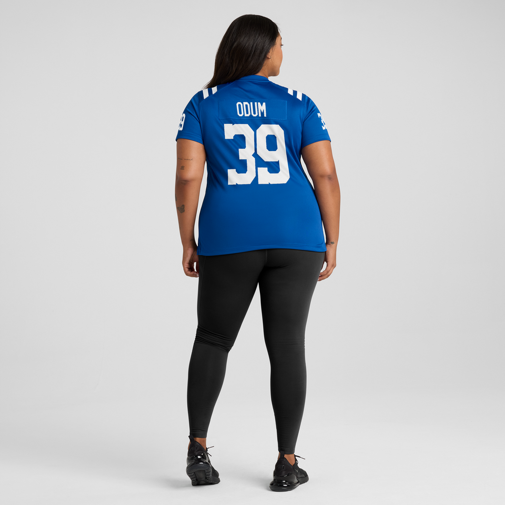George Odum Indianapolis Colts Nike Women's Team Game Jersey - Royal Official NFL Team Apparel Football Fan Gear