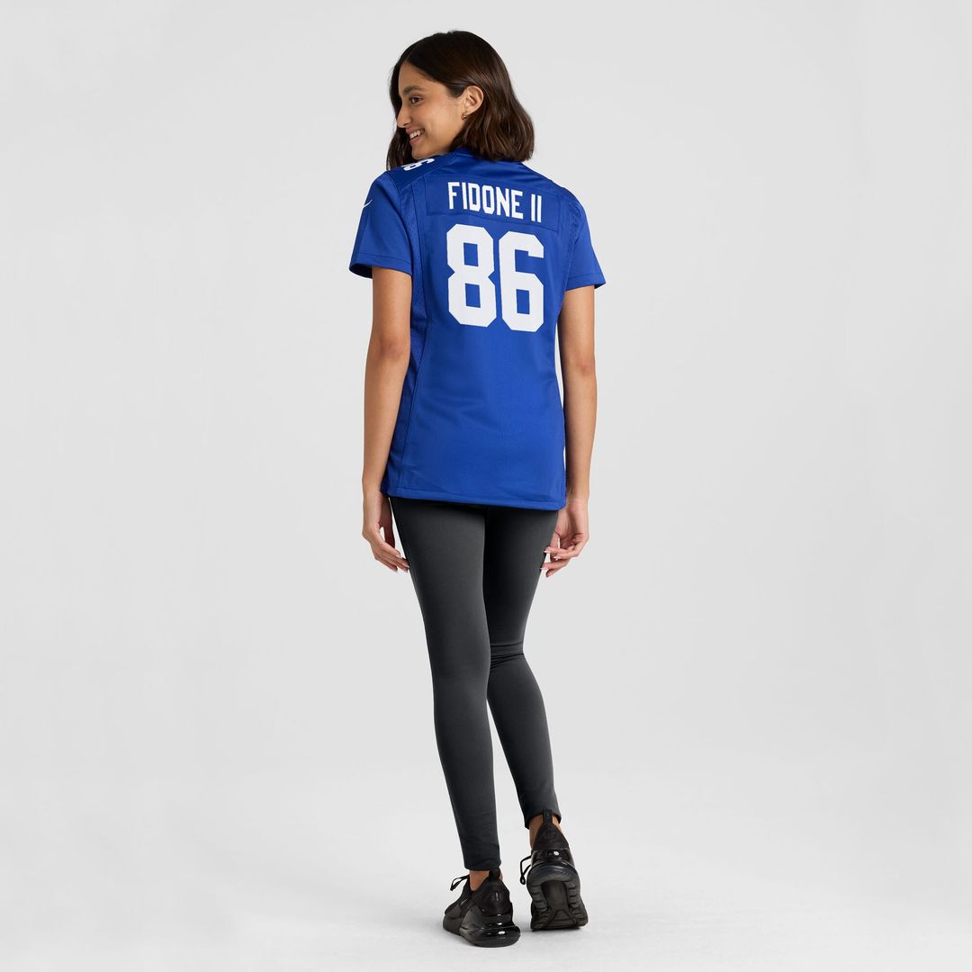 Thomas Fidone II New York Giants Nike Women's Team Game Jersey - Royal Official NFL Team Apparel Football Fan Gear