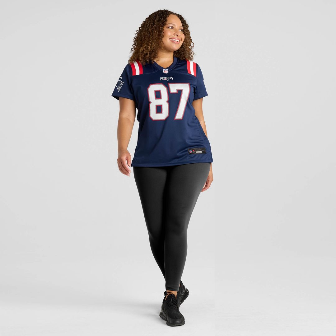 Romeo Doubs New England Patriots Nike Women's Game Jersey - Navy Official NFL Team Apparel Football Fan Gear