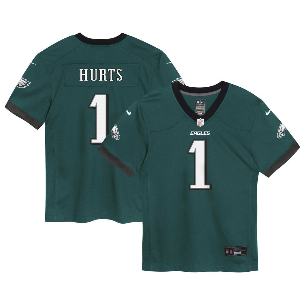 Jalen Hurts Philadelphia Eagles Nike Preschool Team Game Jersey - Midnight Green Official NFL Team Apparel Football Fan Gear