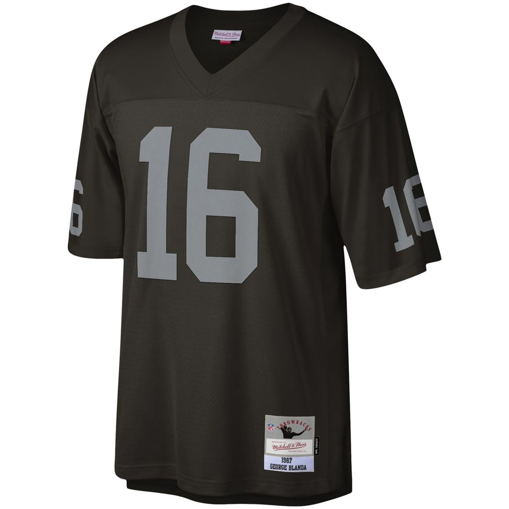 George Blanda Las Vegas Raiders Mitchell & Ness Legacy Replica Jersey - Black Official NFL Team Apparel Football Fan Gear