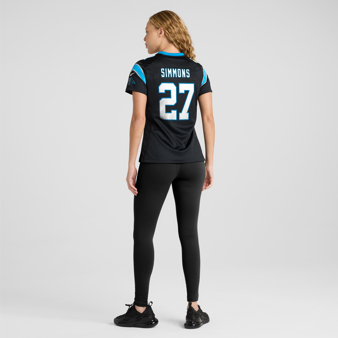 Isaiah Simmons Carolina Panthers Nike Women's Team Game Jersey - Black Official NFL Team Apparel Football Fan Gear
