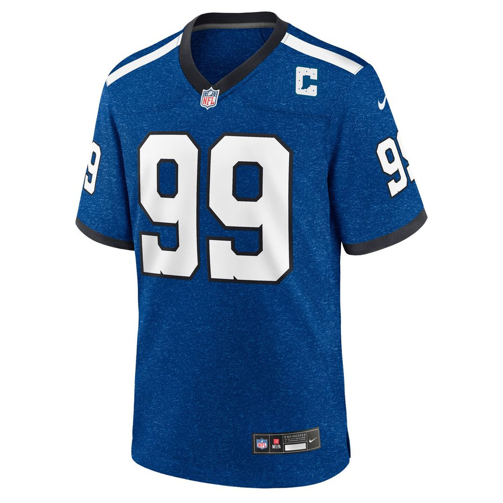 DeForest Buckner Indianapolis Colts Nike Alternate Game Jersey - Blue Official NFL Team Apparel Football Fan Gear
