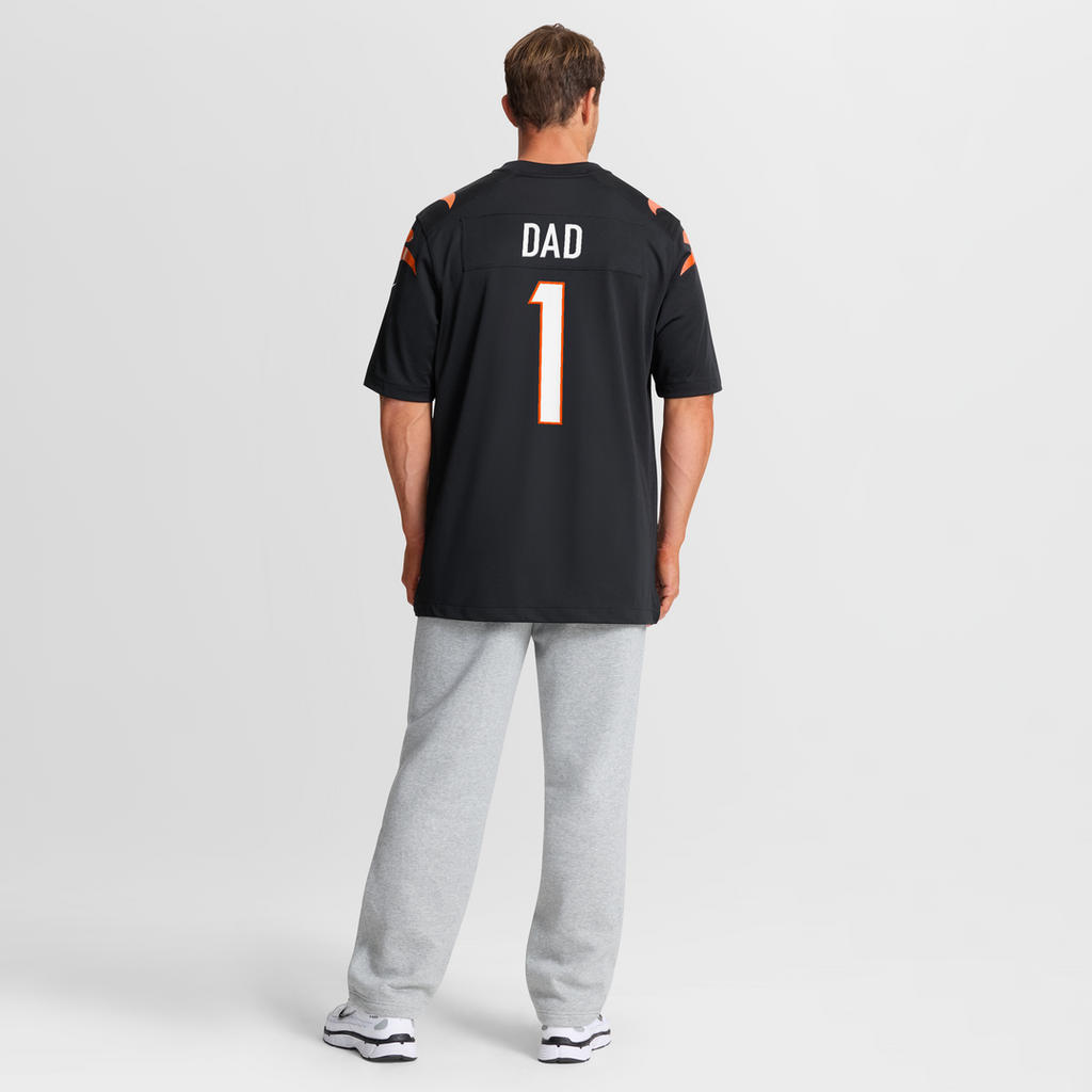 Number 1 Dad Cincinnati Bengals Nike Game Jersey - Black Official NFL Team Apparel Football Fan Gear