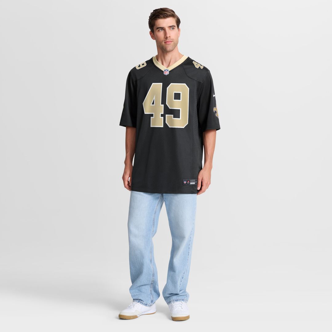Zach Wood New Orleans Saints Nike Game Jersey - Black Official NFL Team Apparel Football Fan Gear