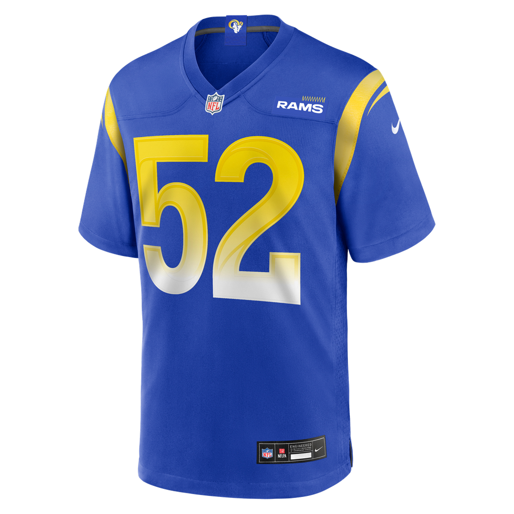Larrell Murchison Los Angeles Rams Nike Team Game Jersey - Royal Official NFL Team Apparel Football Fan Gear
