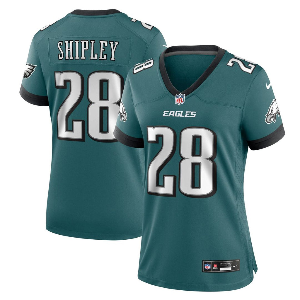 Will Shipley Philadelphia Eagles Nike Women's Team Game Jersey - Midnight Green Official NFL Team Apparel Football Fan Gear