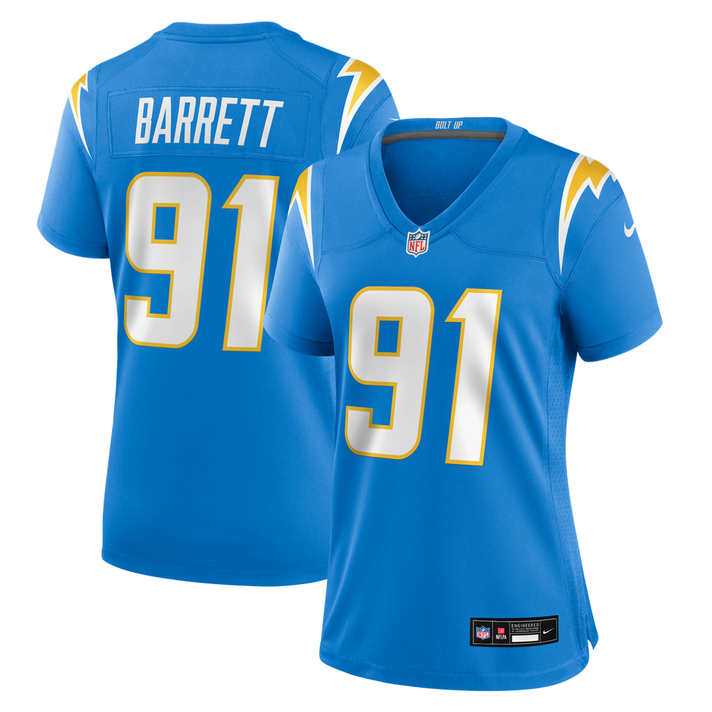 Nick Barrett Los Angeles Chargers Nike Women's Team Game Jersey - Powder Blue Official NFL Team Apparel Football Fan Gear