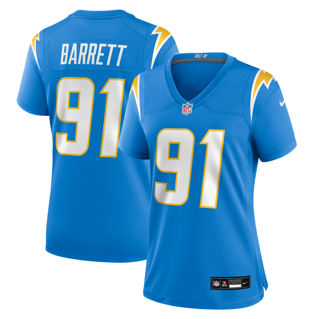 Nick Barrett Los Angeles Chargers Nike Women's Team Game Jersey - Powder Blue Official NFL Team Apparel Football Fan Gear