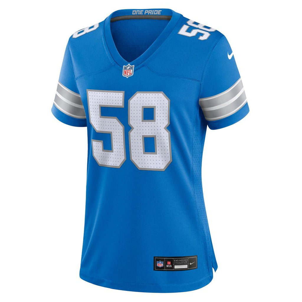 Penei Sewell Detroit Lions Nike Women's 2nd Alternate Game Jersey - Black Official NFL Team Apparel Football Fan Gear