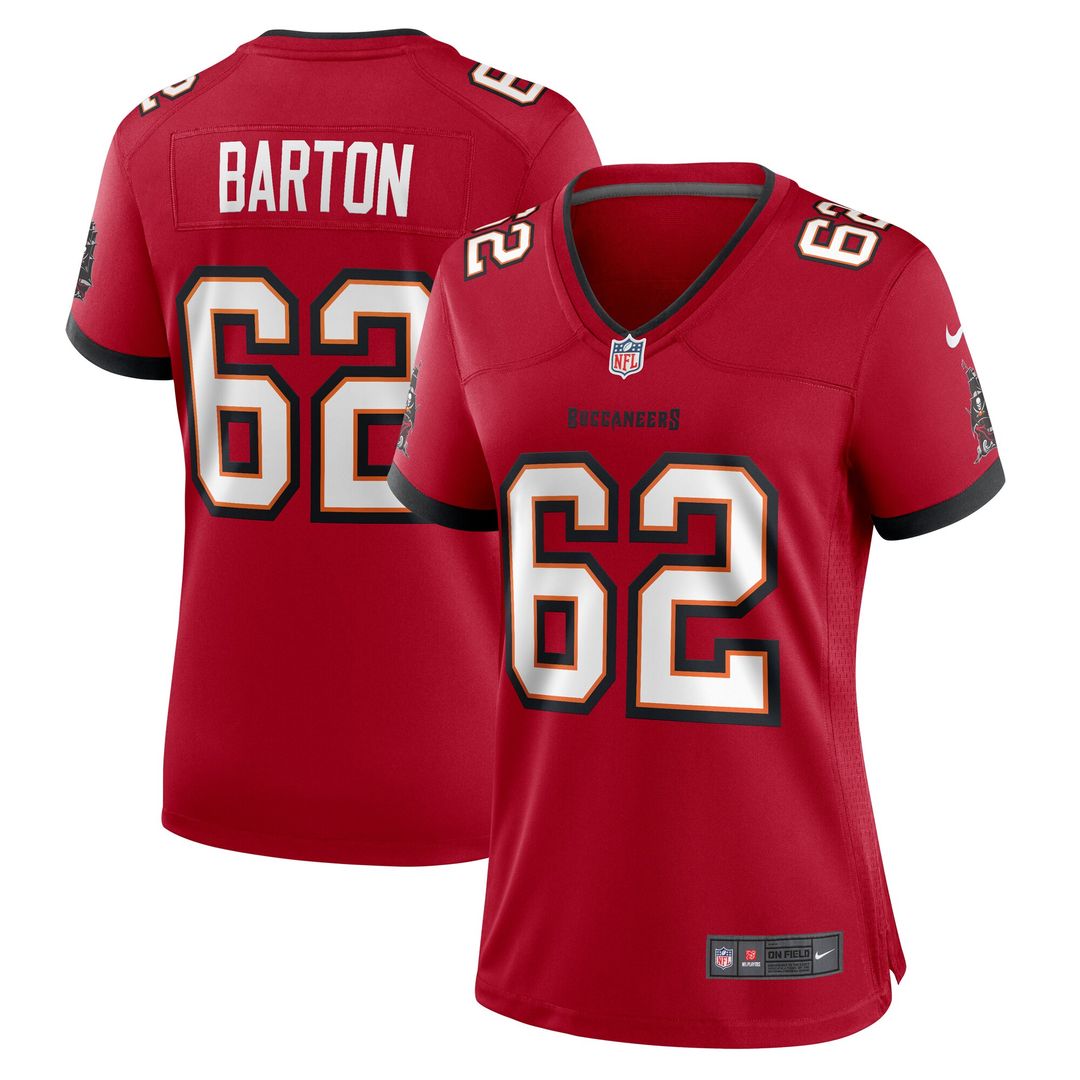 Graham Barton Tampa Bay Buccaneers Nike Women's Game Jersey - Red Official NFL Team Apparel Football Fan Gear