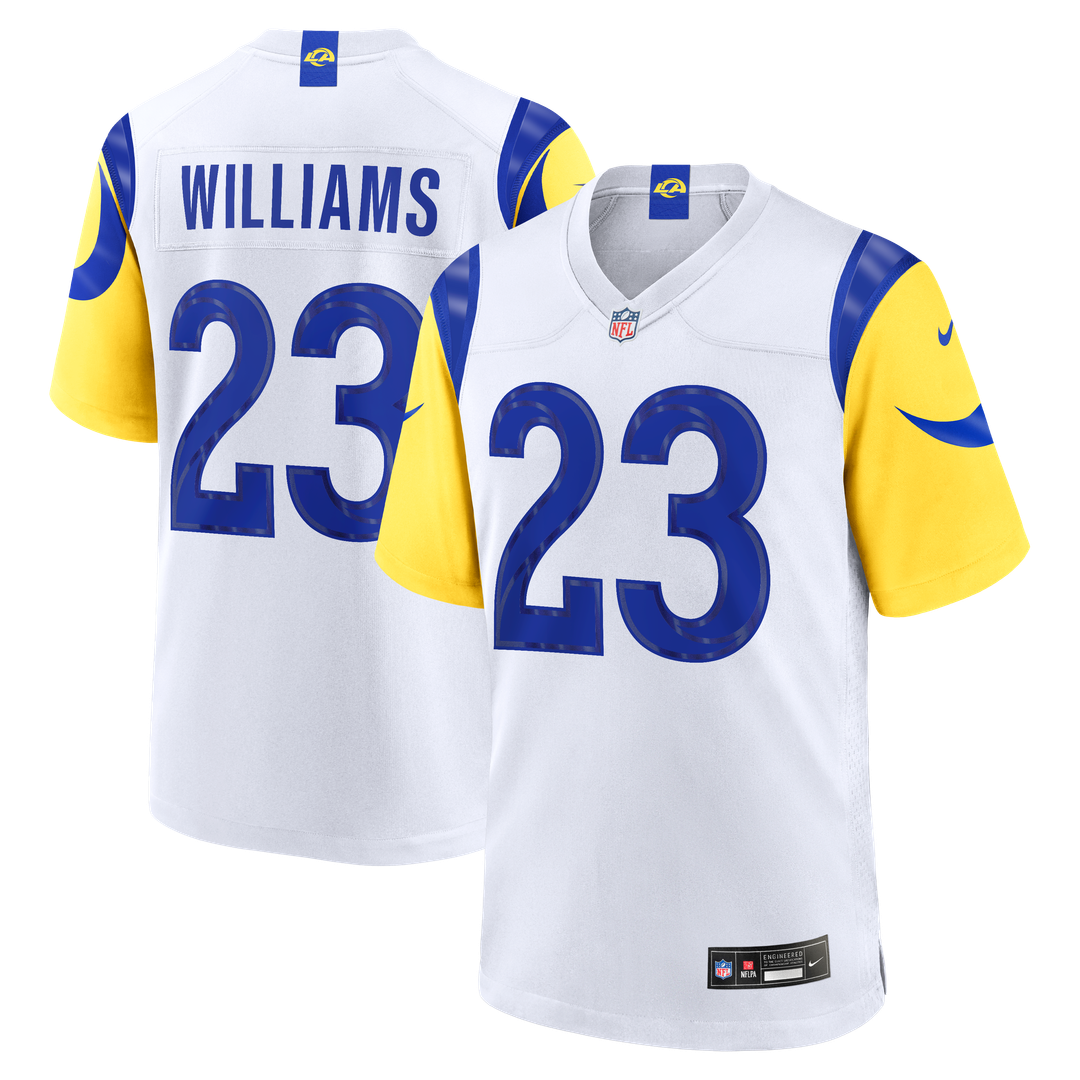 Kyren Williams Los Angeles Rams Nike White Game Player Jersey - White Official NFL Team Apparel Football Fan Gear