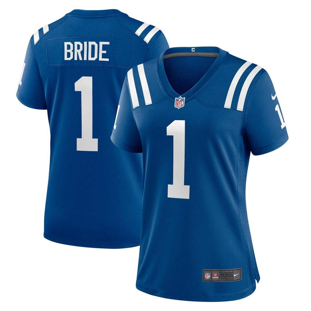 Number 1 Bride Indianapolis Colts Nike Women's Game Jersey - Royal Official NFL Team Apparel Football Fan Gear