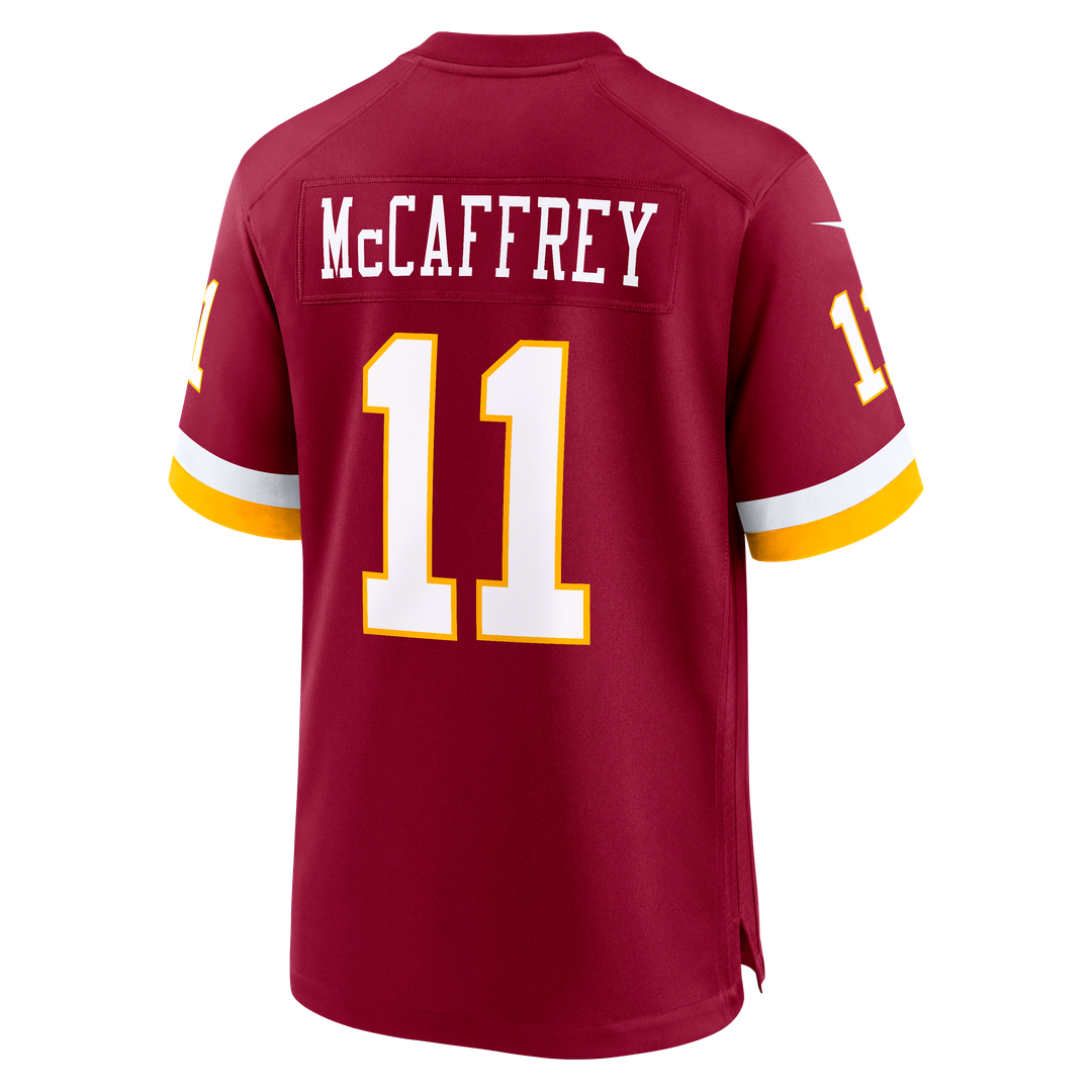 Luke McCaffrey Washington Commanders Nike Hail Raiser Alternate Game Jersey - Black Official NFL Team Apparel Football Fan Gear