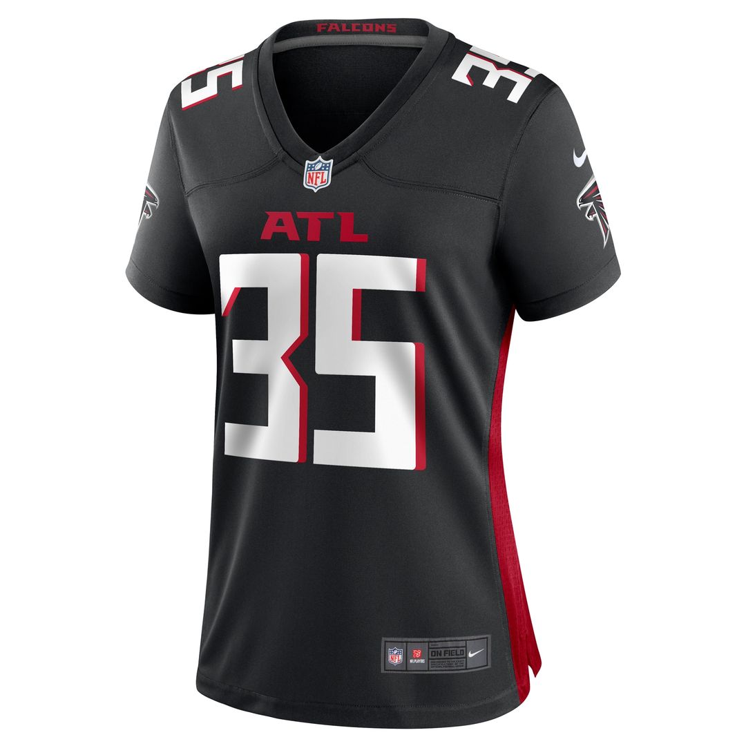 Natrone Brooks Atlanta Falcons Nike Women's Team Game Jersey - Black Official NFL Team Apparel Football Fan Gear