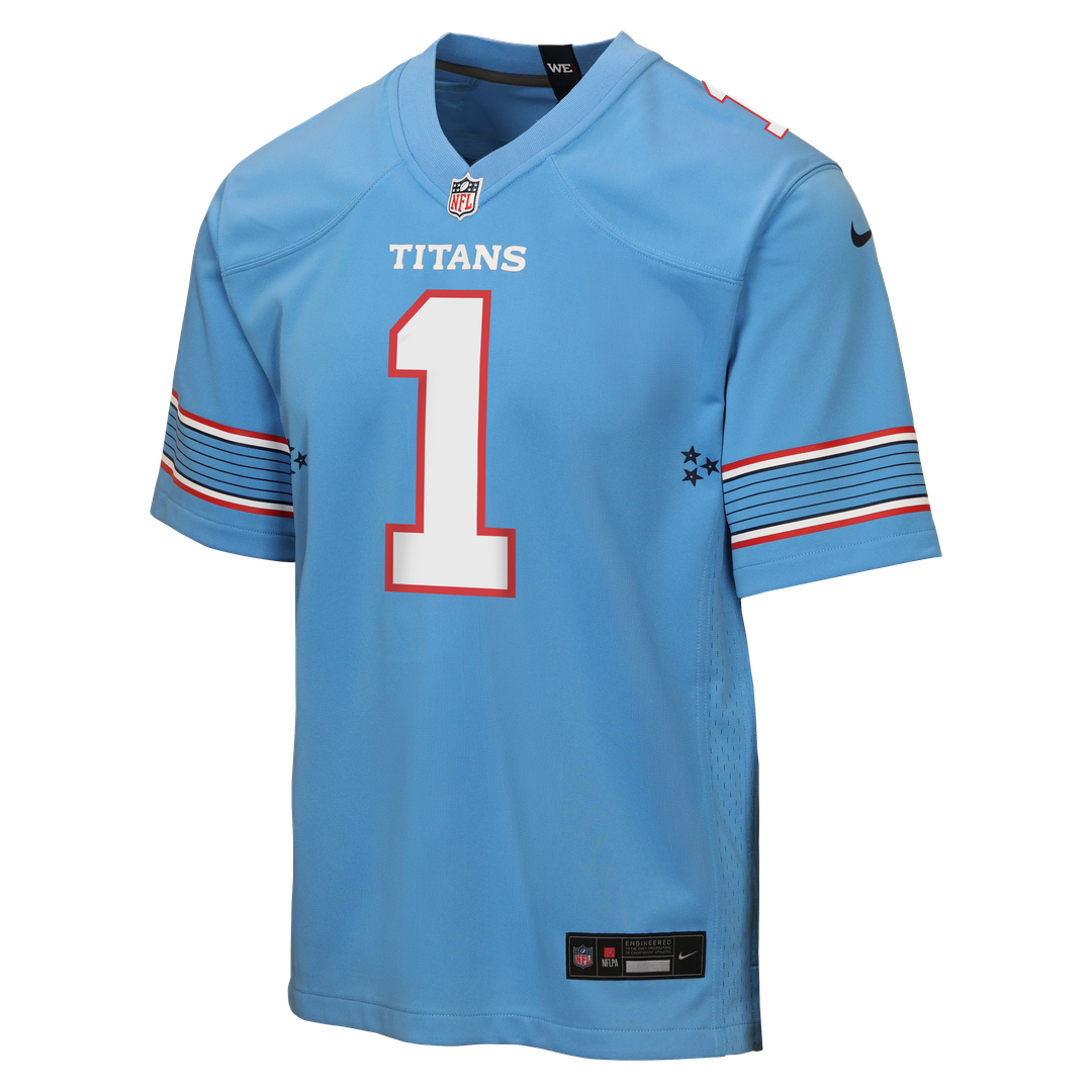Cameron Ward Tennessee Titans Nike Youth Game Jersey - Light Blue Official NFL Team Apparel Football Fan Gear