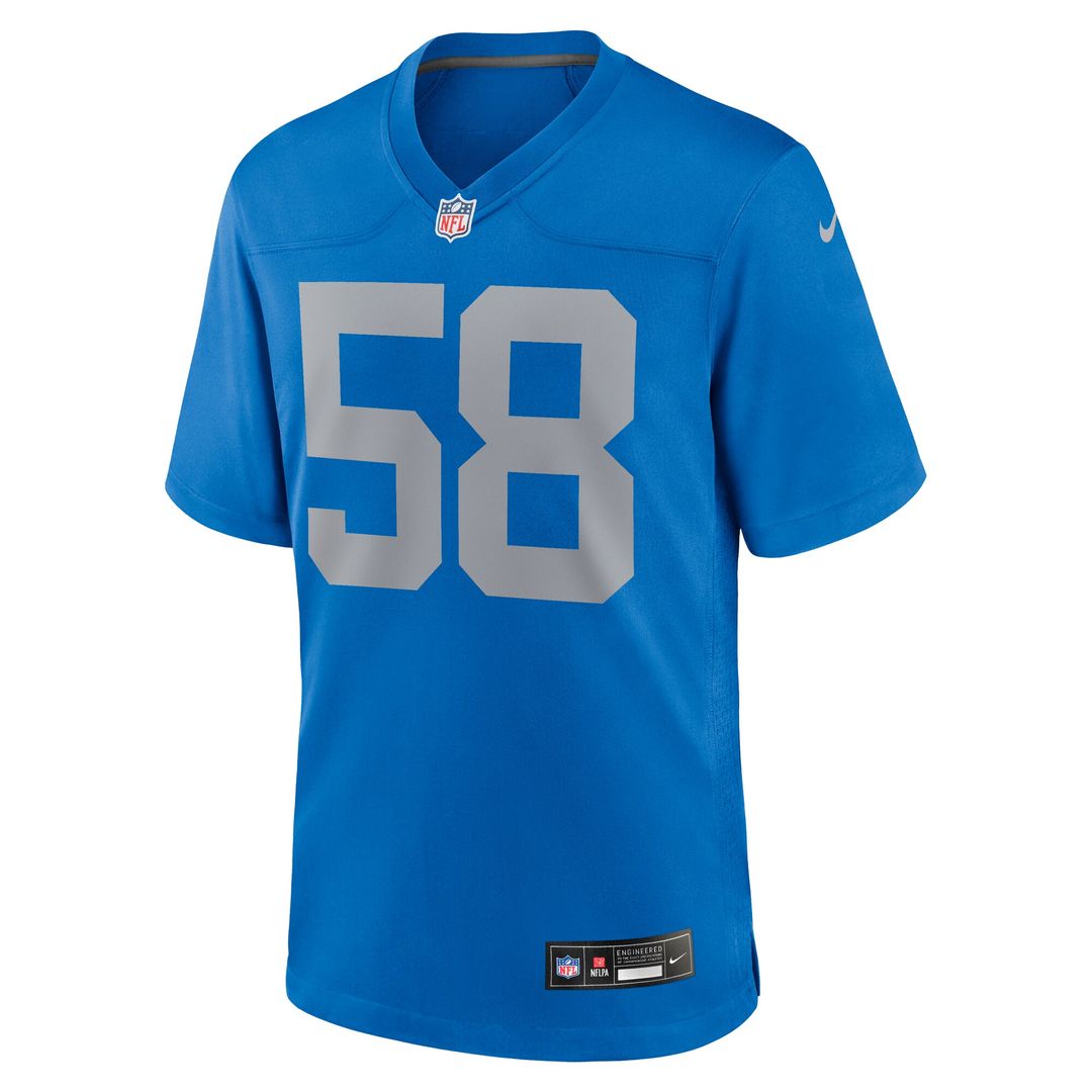 Penei Sewell Detroit Lions Nike Alternate Game Jersey - Blue Official NFL Team Apparel Football Fan Gear