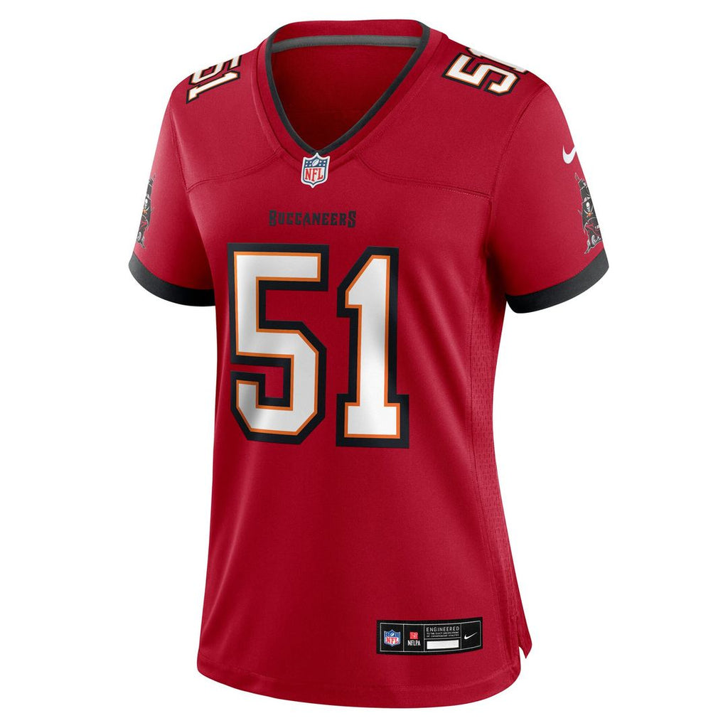 David Walker Tampa Bay Buccaneers Nike Women's Team Game Jersey - Red Official NFL Team Apparel Football Fan Gear