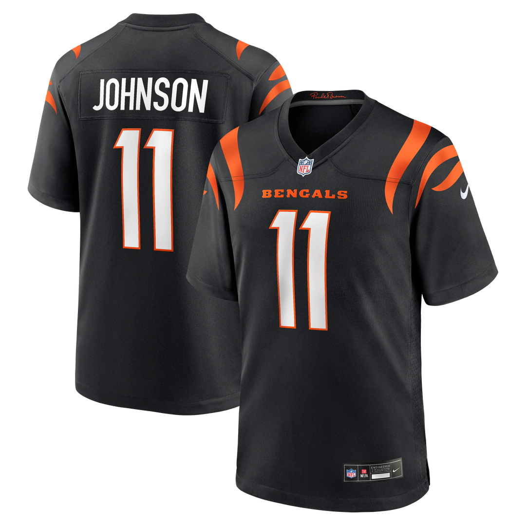 Josh Johnson Cincinnati Bengals Nike Team Game Jersey - Black Official NFL Team Apparel Football Fan Gear
