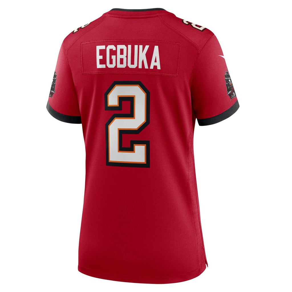 Emeka Egbuka Tampa Bay Buccaneers Nike Women's Team Game Jersey - Red Official NFL Team Apparel Football Fan Gear