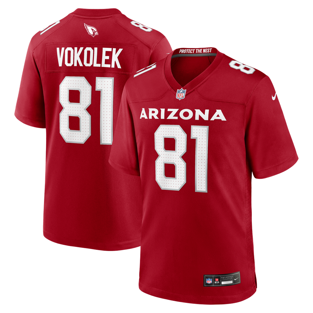 Travis Vokolek Arizona Cardinals Nike Team Game Jersey - Cardinal Official NFL Team Apparel Football Fan Gear