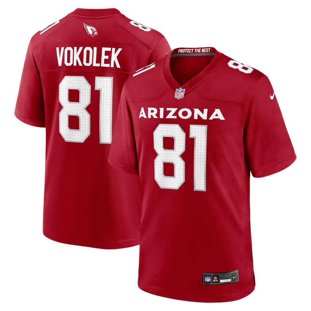 Travis Vokolek Arizona Cardinals Nike Team Game Jersey - Cardinal Official NFL Team Apparel Football Fan Gear