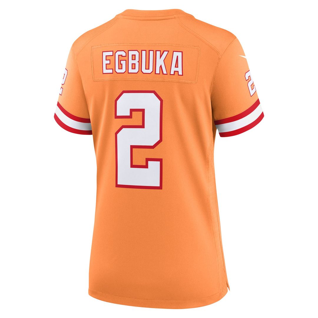 Emeka Egbuka Tampa Bay Buccaneers Nike Women's Alternate 2 Game Jersey - Creamsicle Official NFL Team Apparel Football Fan Gear