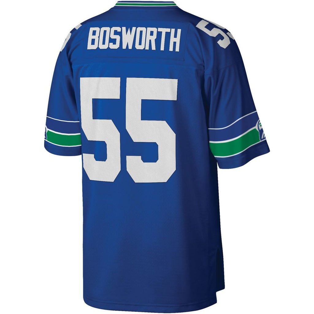 Brian Bosworth Seattle Seahawks Mitchell & Ness Legacy Replica Jersey - Royal Official NFL Team Apparel Football Fan Gear