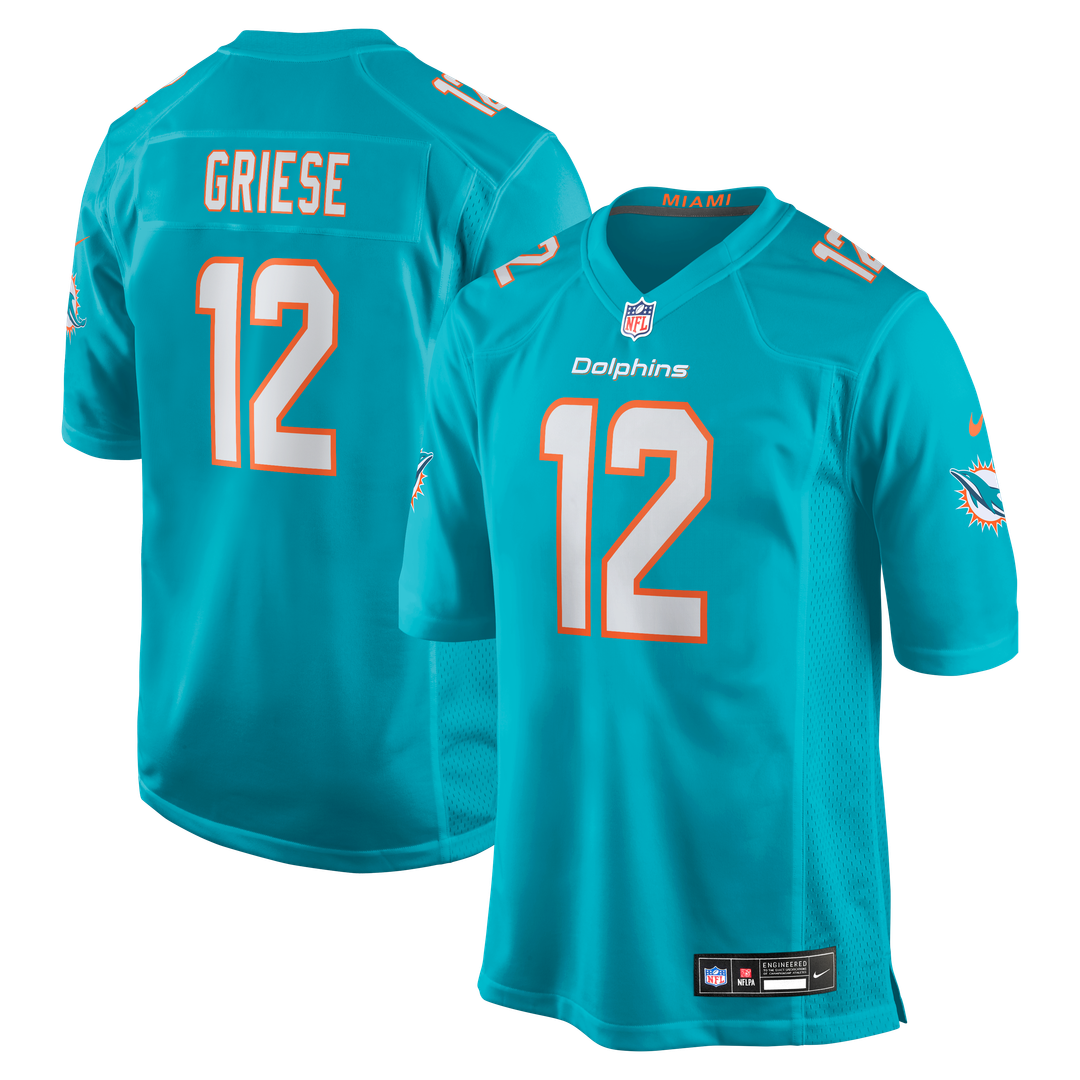 Bob Griese Miami Dolphins Nike Game Retired Player Jersey - Aqua Official NFL Team Apparel Football Fan Gear