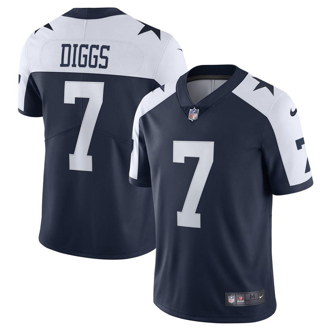 Trevon Diggs Dallas Cowboys Nike Alternate Vapor Limited Jersey - Navy Official NFL Team Apparel Football Fan Gear