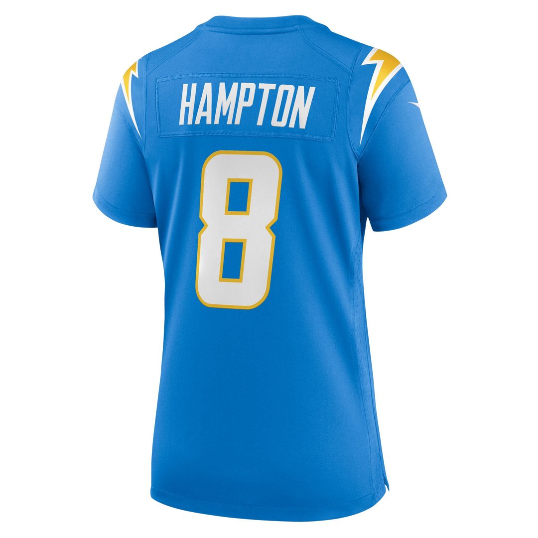 Omarion Hampton Los Angeles Chargers Nike Women's Team Game Jersey - Powder Blue Official NFL Team Apparel Football Fan Gear
