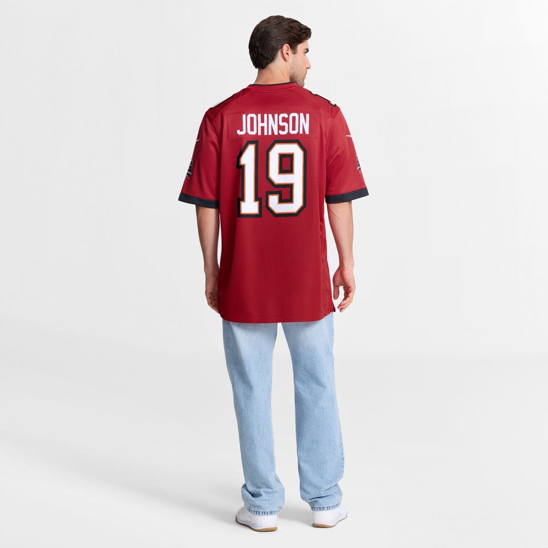 Keyshawn Johnson Tampa Bay Buccaneers Nike Game Retired Player Jersey - Red Official NFL Team Apparel Football Fan Gear
