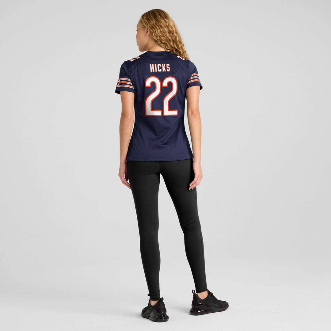 Elijah Hicks Chicago Bears Nike Women's Team Game Jersey - Navy Official NFL Team Apparel Football Fan Gear